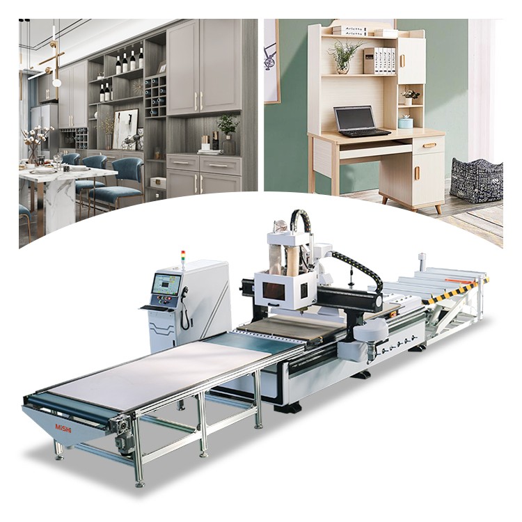Auto Loading and Unloading Table 1325 4*8 5*10 Atc Cnc Router Machine Nesting Woodworking Furniture Making Machinery